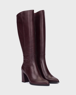 Wonders - M-5443 Burgundy Knee High Boot