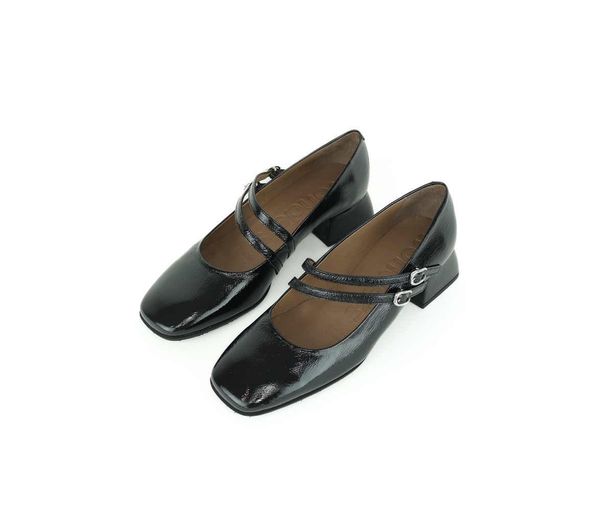 Wonders -D-1901 Black Patent Mary Jane