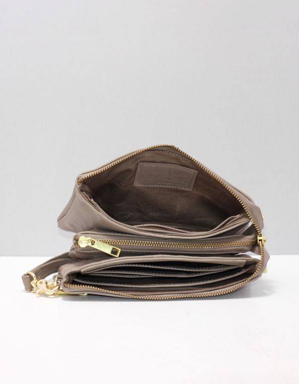 Depeche - 11998 Sand Leather Clutch Bag