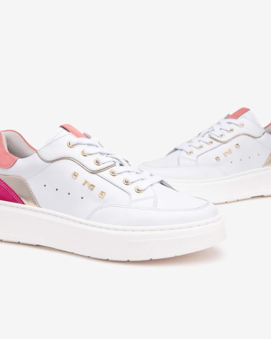 NeroGiardini - E513063D White and Pink Trainer