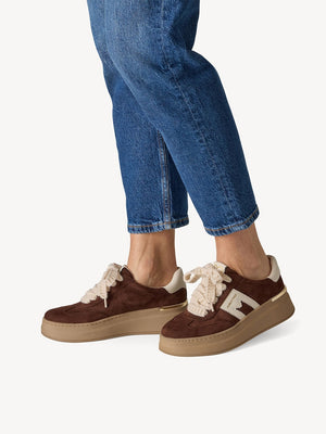 Marco Tozzi - 23758 Brown Suede Platform Trainer