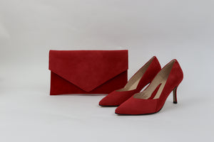 Rachels - Red Suede Clutch