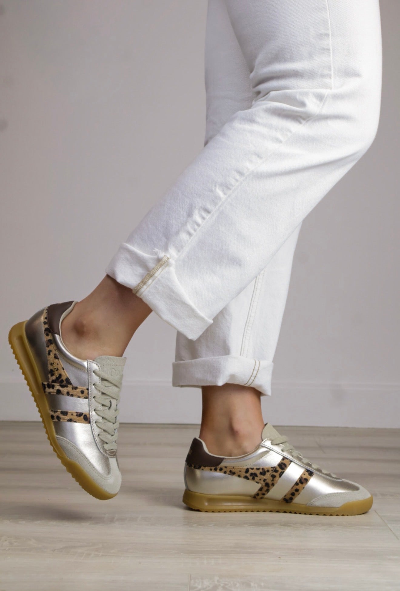Gola - Torpedo Glimmer Gold/Leopard Trainer