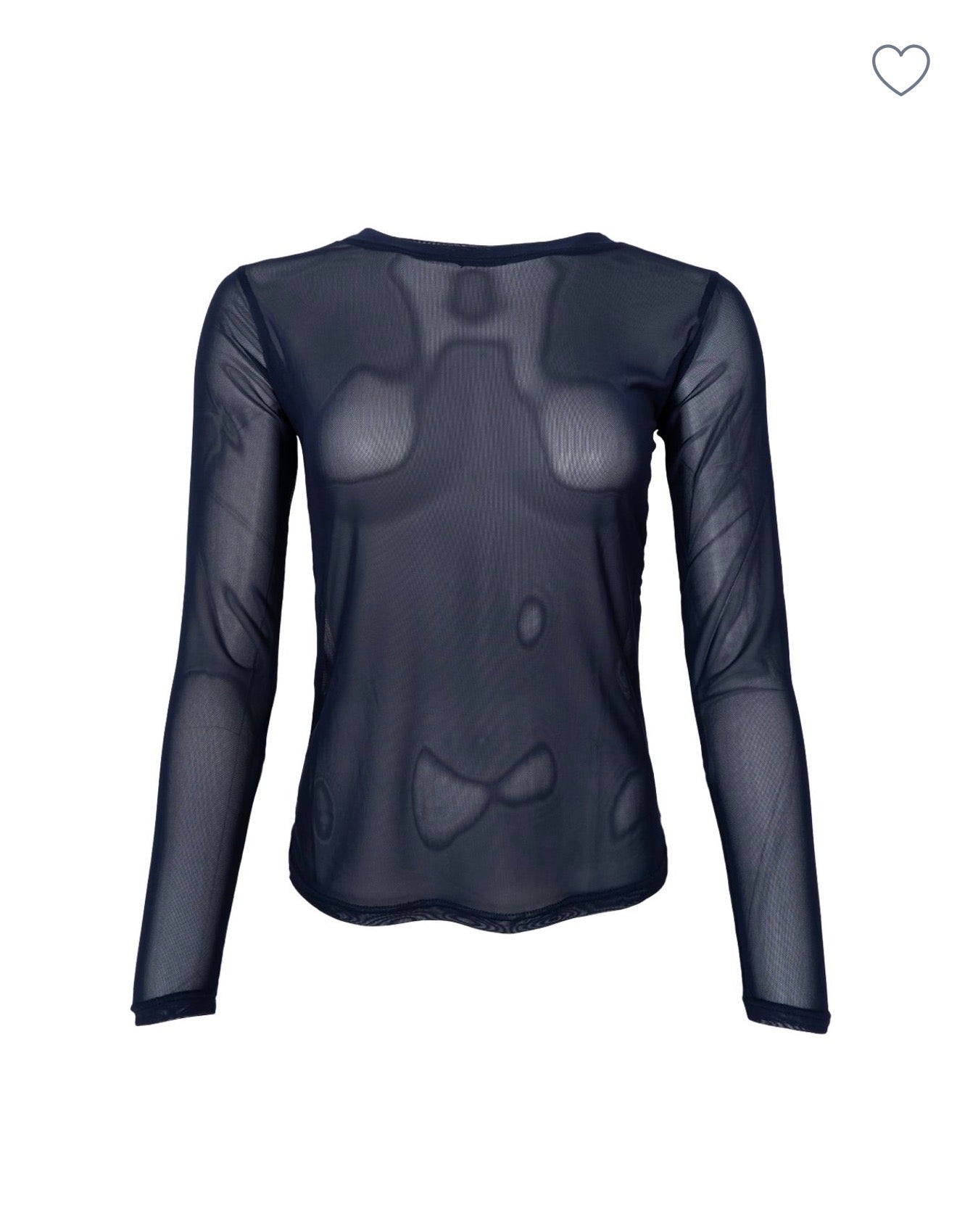 Black Colour - Black Mesh Underlayer Top