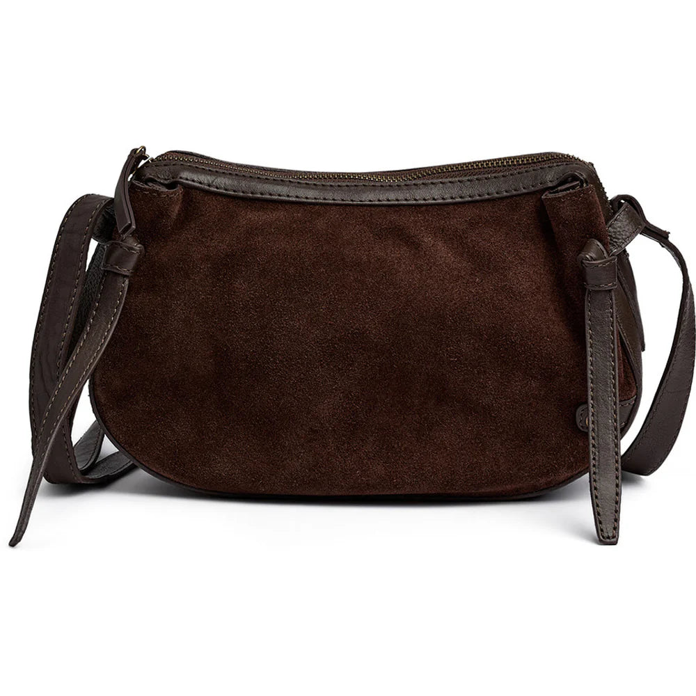 Depeche - 16648 Brown Suede Shoulder Bag