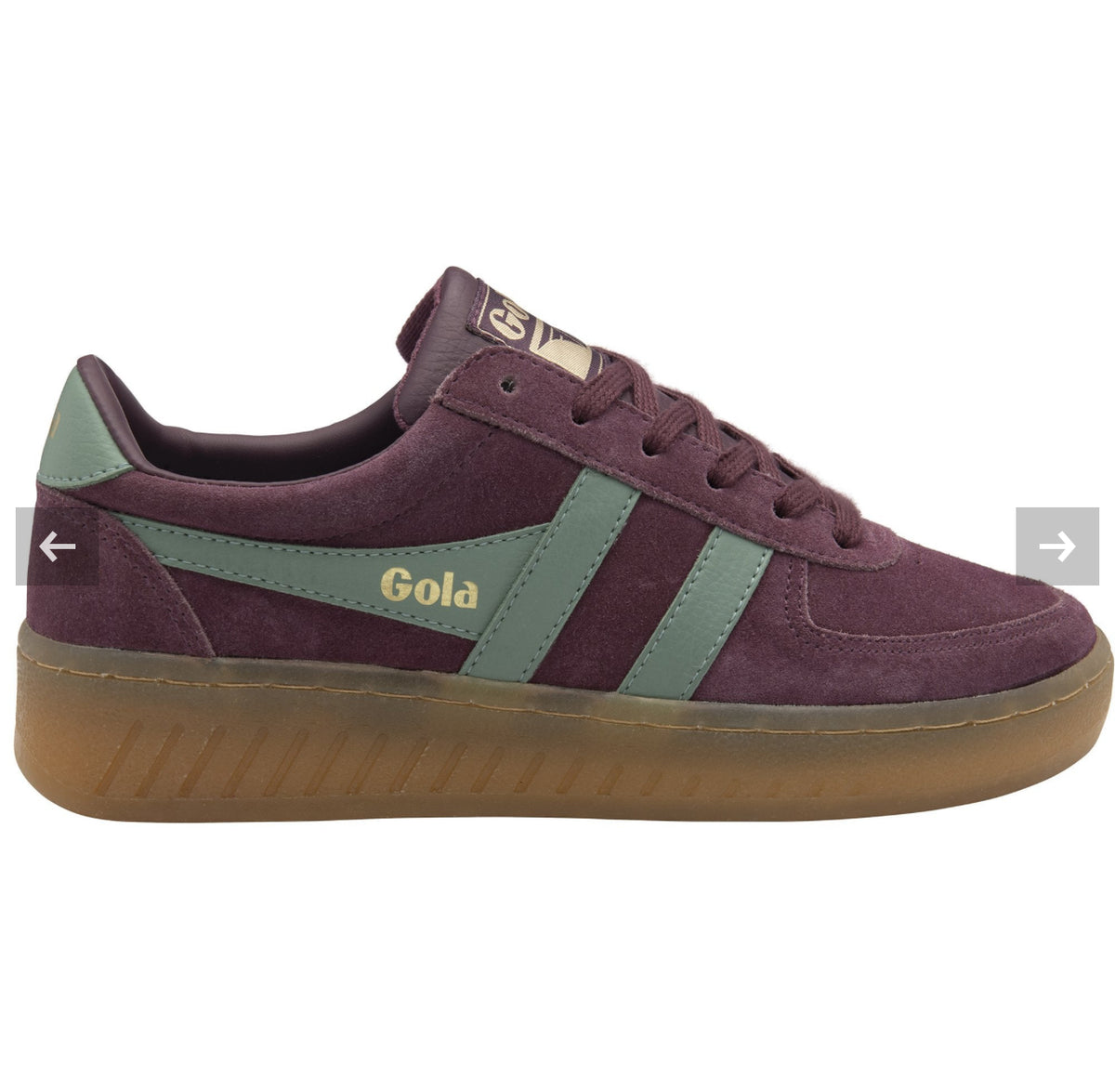 Gola - Grandslam Suede Purple Flatform Trainer