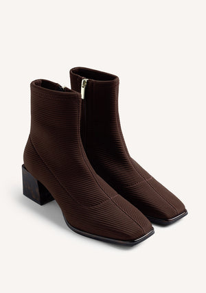 Gioseppo - 80115 Brown Sock Ankle Boot