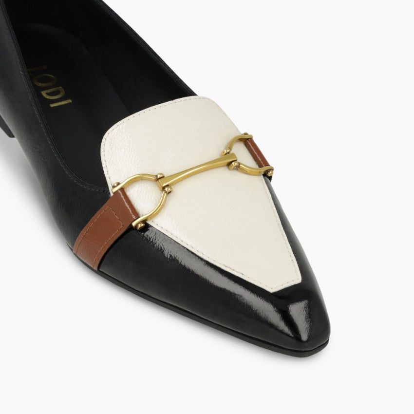Lodi - BED5530 Black and Cream Loafer