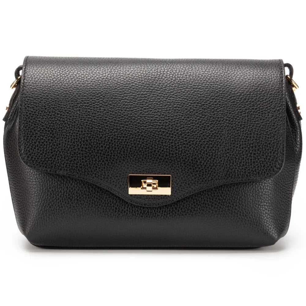 Elie Beaumont - Twist Clasp Black Bag