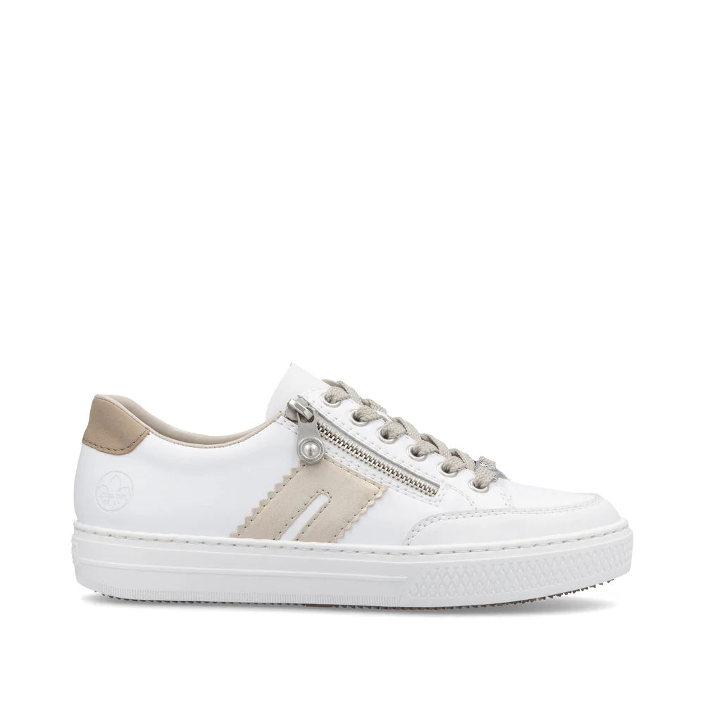 Rieker - L5903 White and Beige Trainer