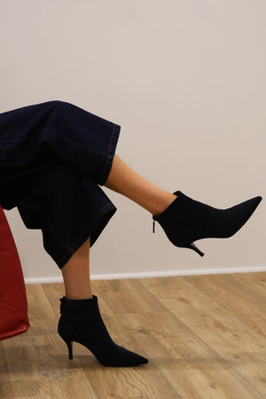 Rachels - TATI7 - Navy Suede Ankle Boot