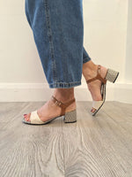 Tamaris - 28249 Ivory Multi Heel Sandal