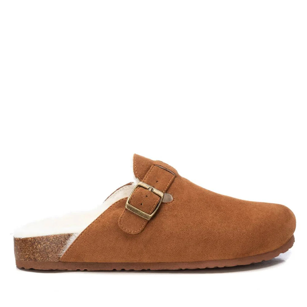 Xti - 143240 Tan Fur Lined Clog