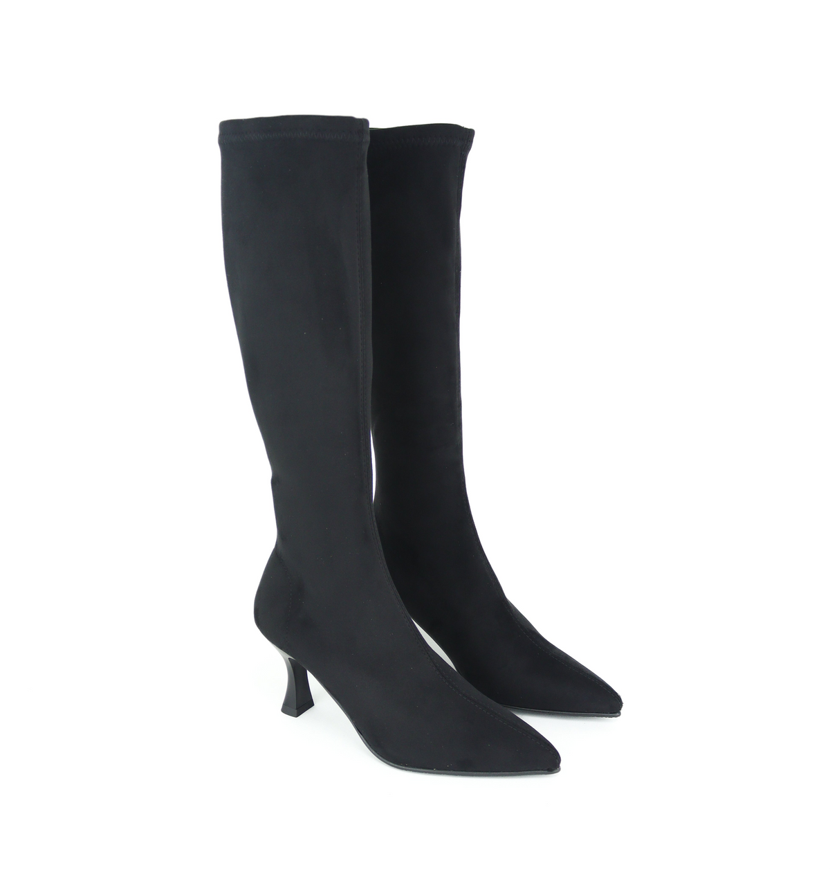 Miss Elastic - 78041 Black Sock Knee High