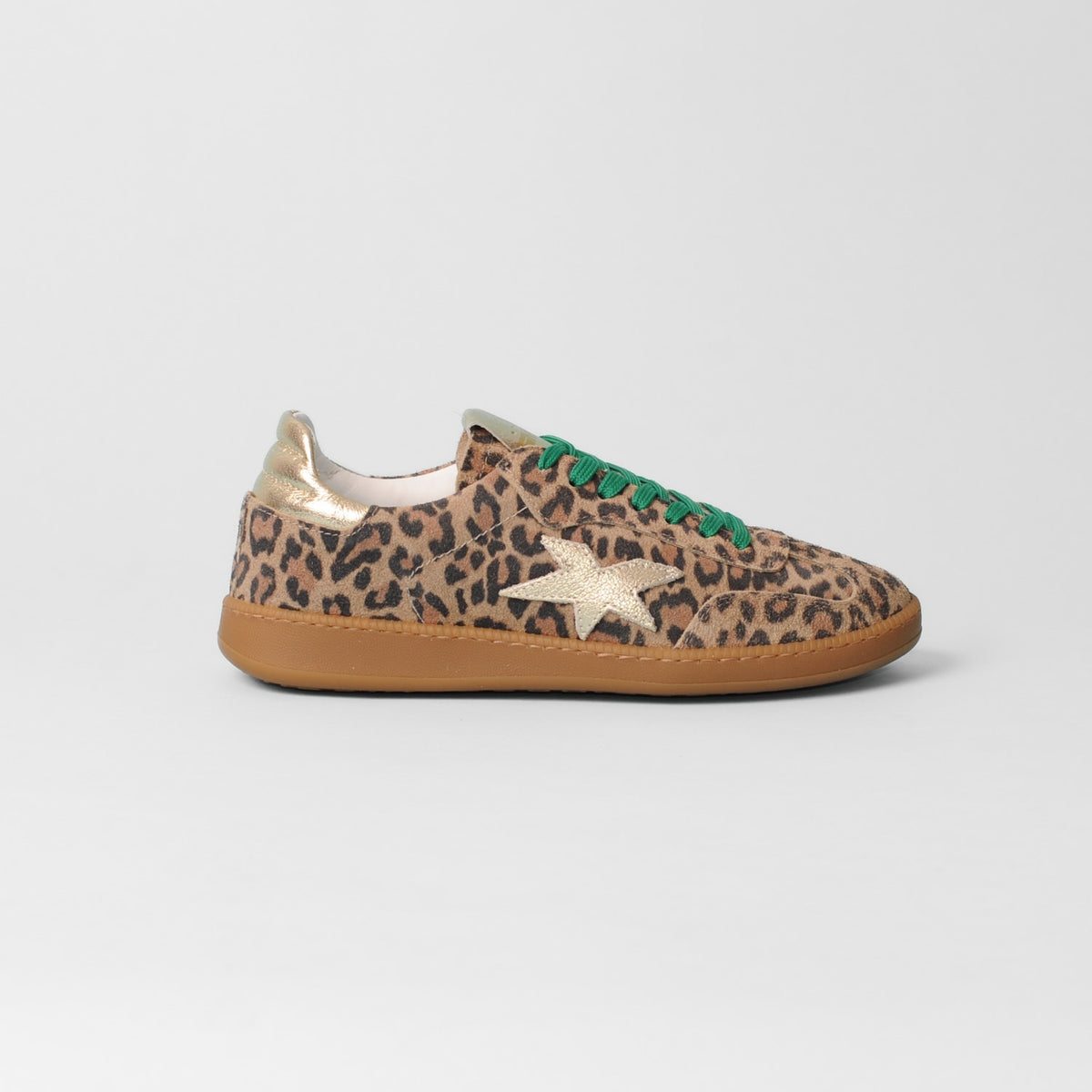 Meline - 525 R Leopard & Green Lace Trainer