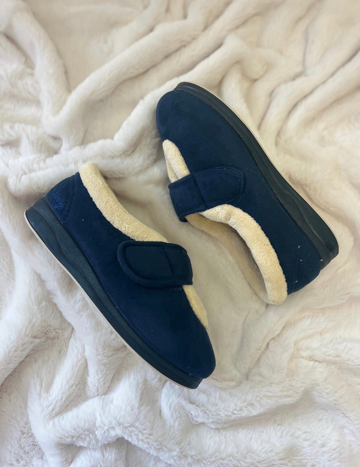 Padders - Trixie Navy Velcro Slipper