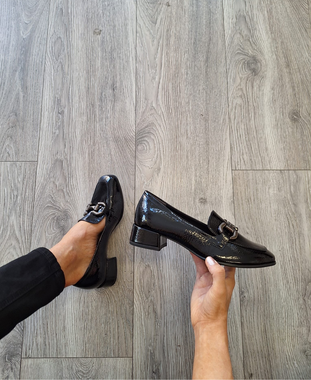 Tamaris - 24316 Black Patent Loafer