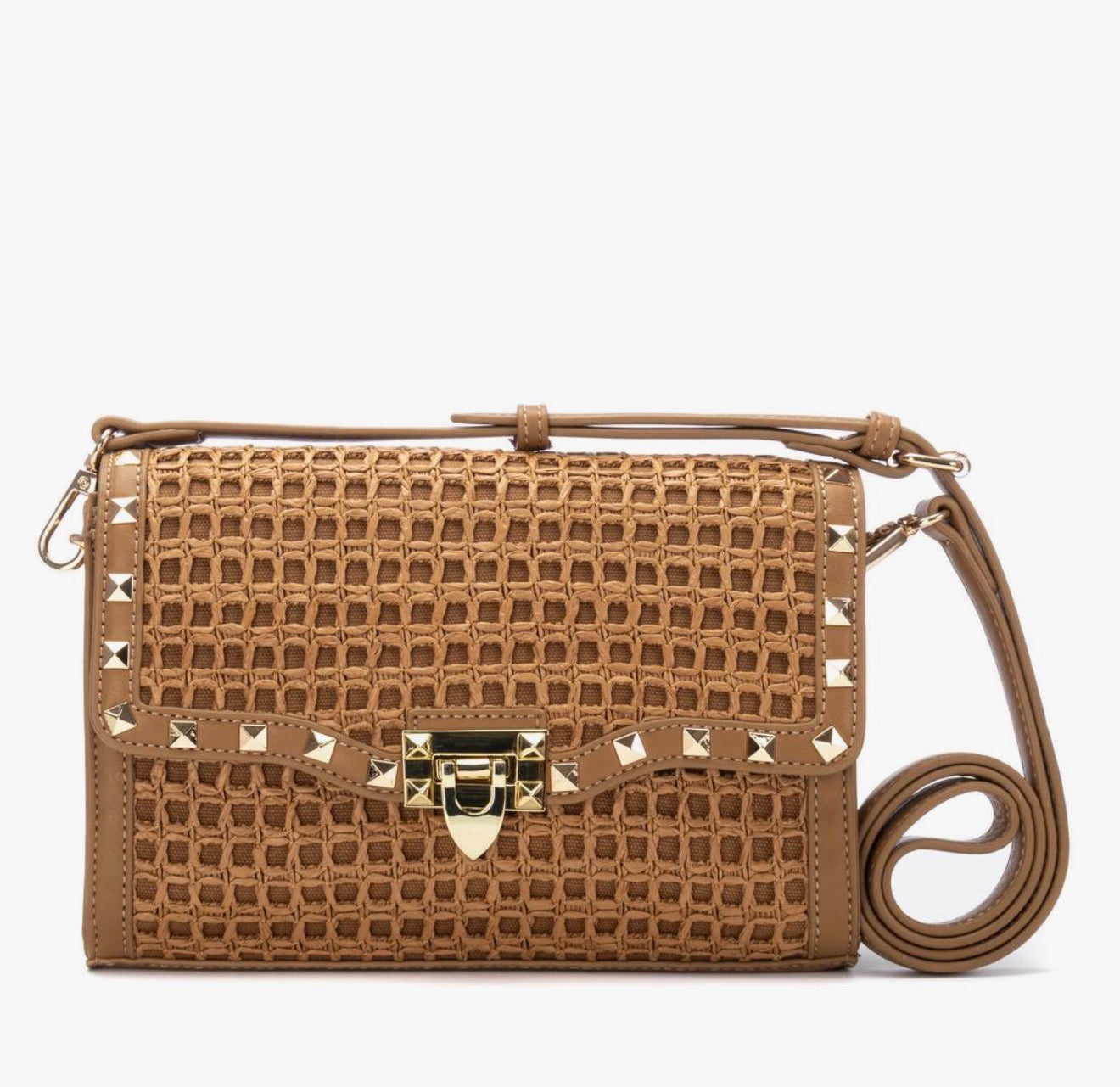 Xti - 184557 Tan Raffia Bag