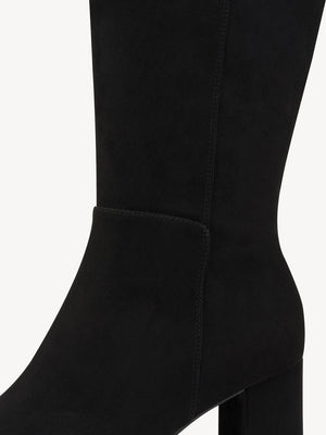 Marco Tozzi - 85502 Black Suede Knee High Boot