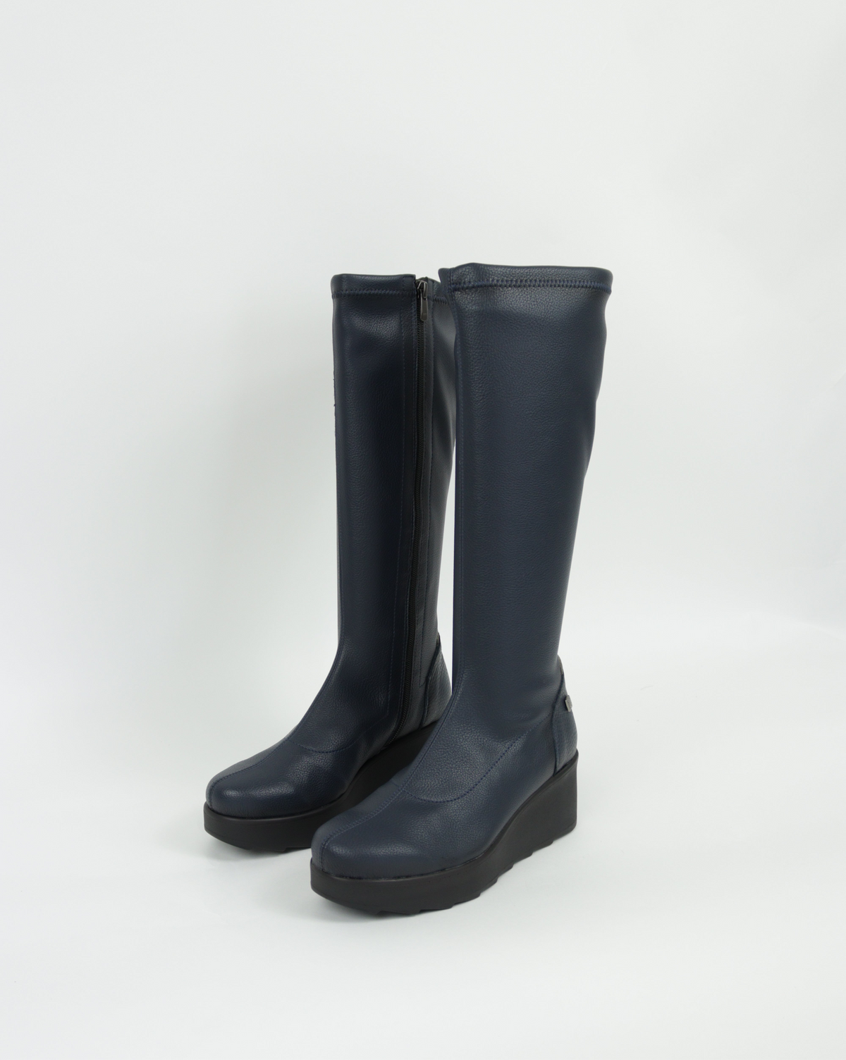 Jose Saenz - 6428 Navy Wedge Sock Boot