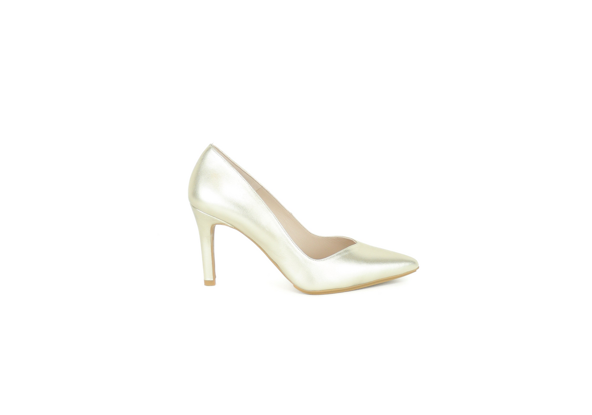 Lodi - Rabot Gold Leather Court Shoe