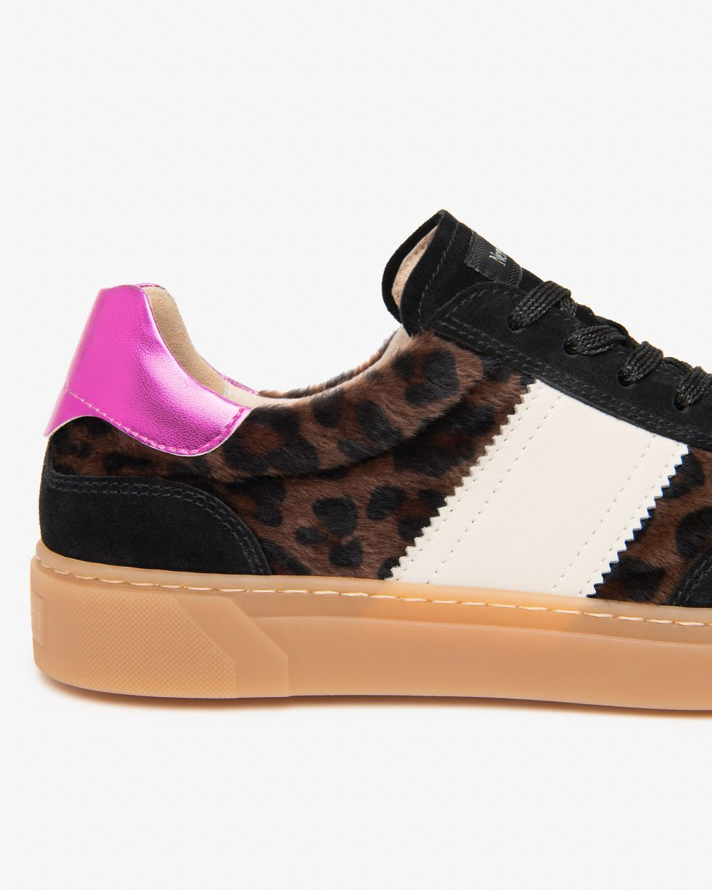 Nerogiardini - I617427D Black/Leopard Suede Trainer