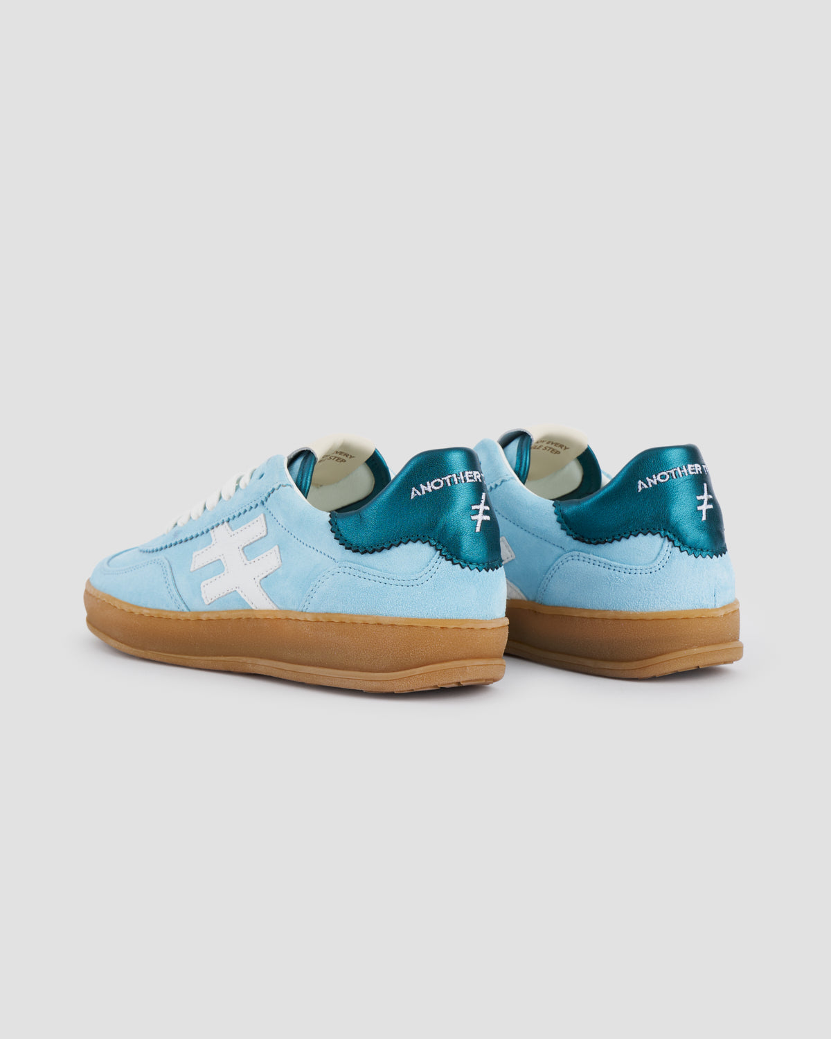 ANOTHER TREND - [A032M367 Light Blue] Blue Suede Trainer [Generous Fit]