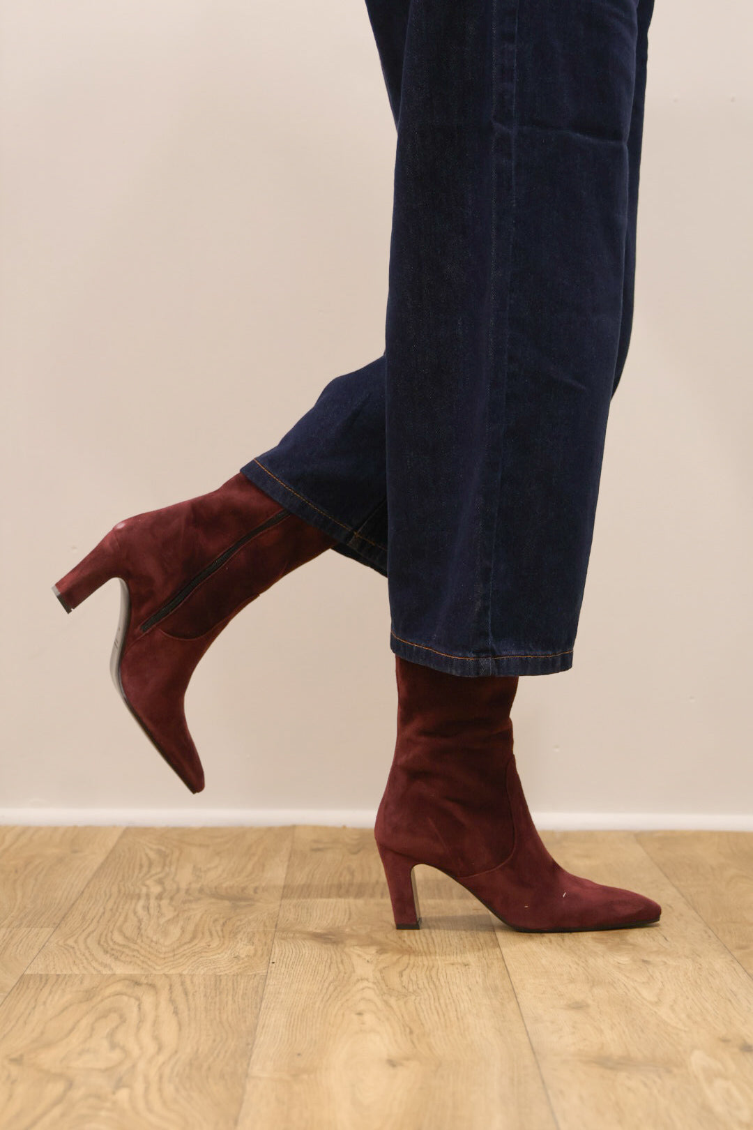 Rachels - RHEA3 Burgundy Knee High Boot