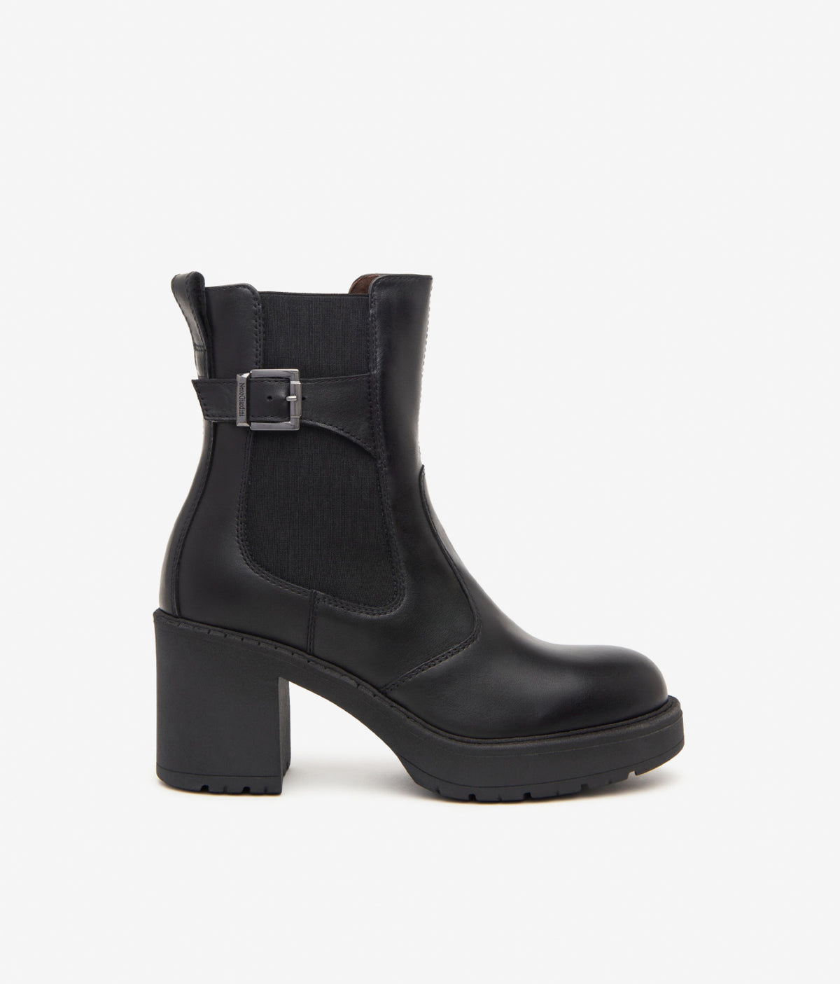 NeroGiardini - I411990D Black Platform Chelsea Boot [Generous Fit]