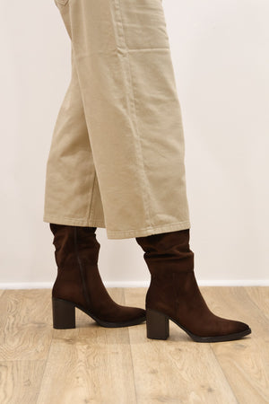 Xti - 146529 Brown Slouch Knee High