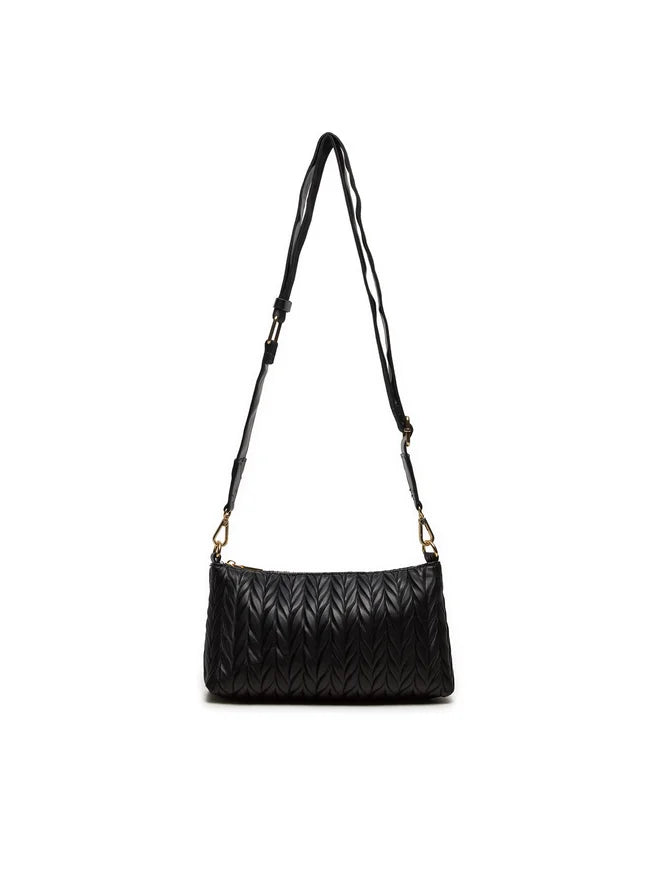 Ara - 21906 Black Pleated Clutch/Crossbody