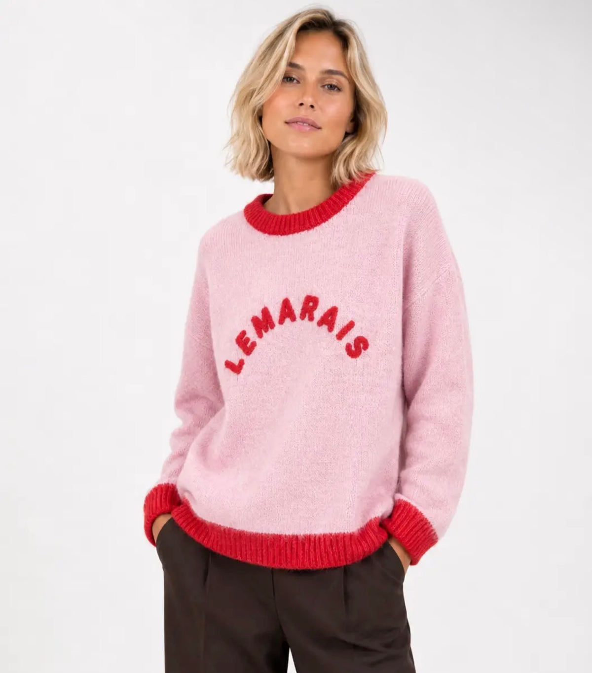 Anna - Pink/Red Jumper [Preorder for End of September]