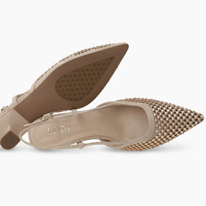 Lodi - Casia Blush Kitten Heel Slingback