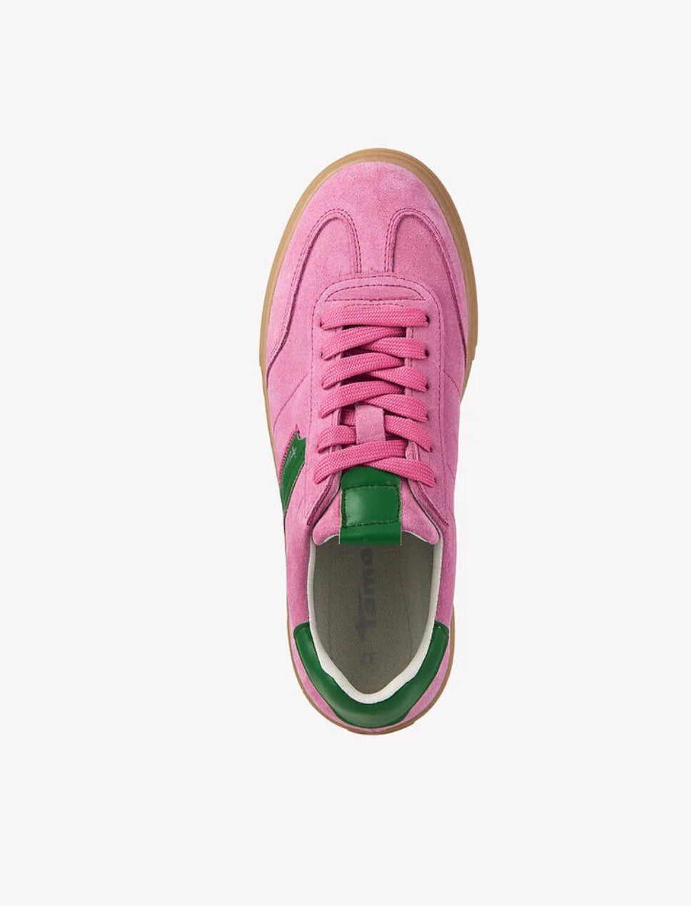 Tamaris - 23788 Pink & Green Retro Trainer