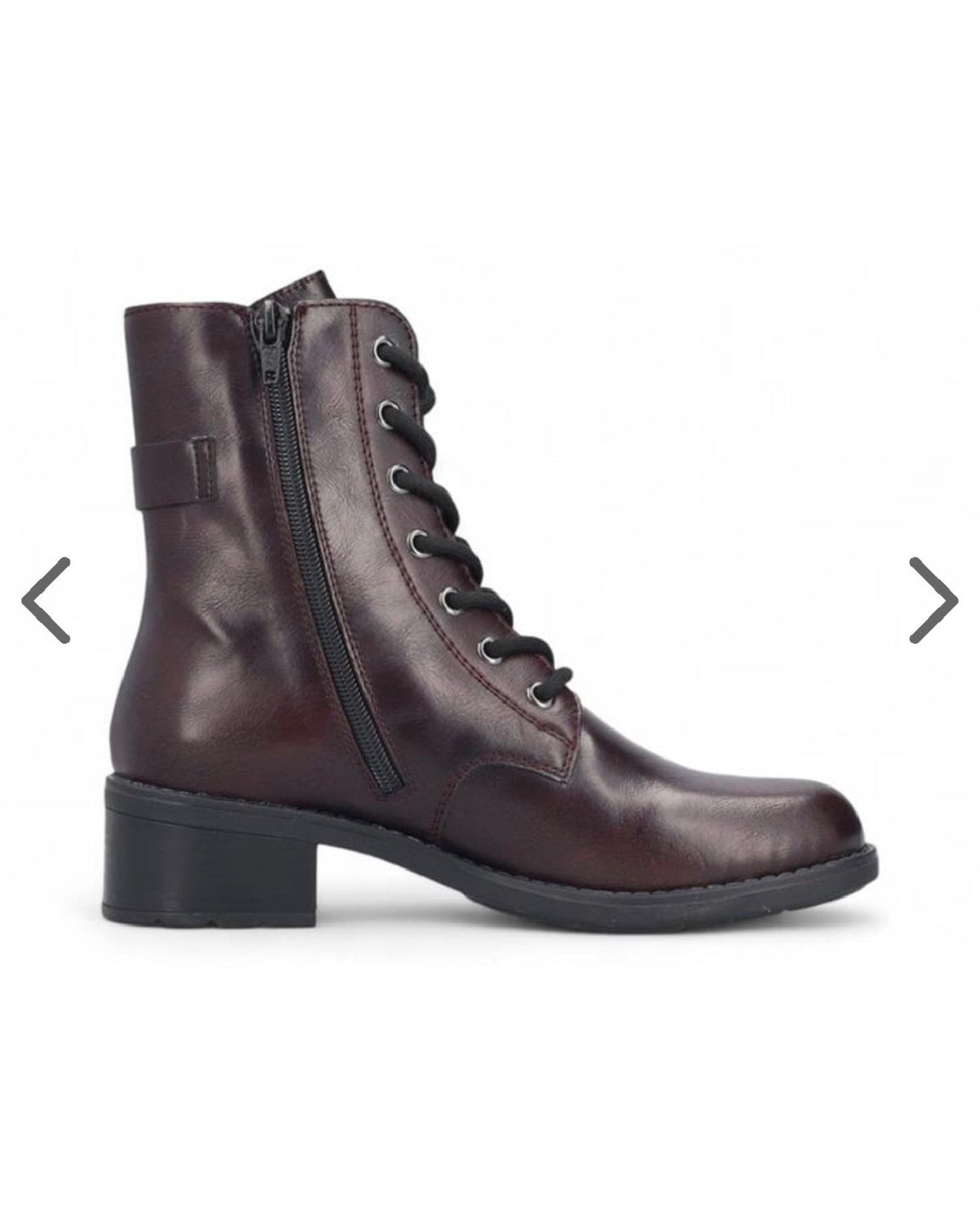 Rieker - 75431 Burgundy Biker Boot