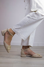 Carmela - 163241 Cream Raffia Flat