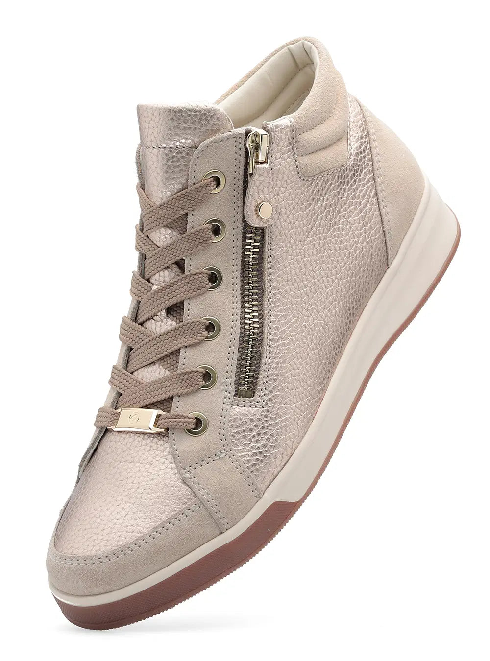 Ara - 24499 Beige & Rosegold Hi-Top