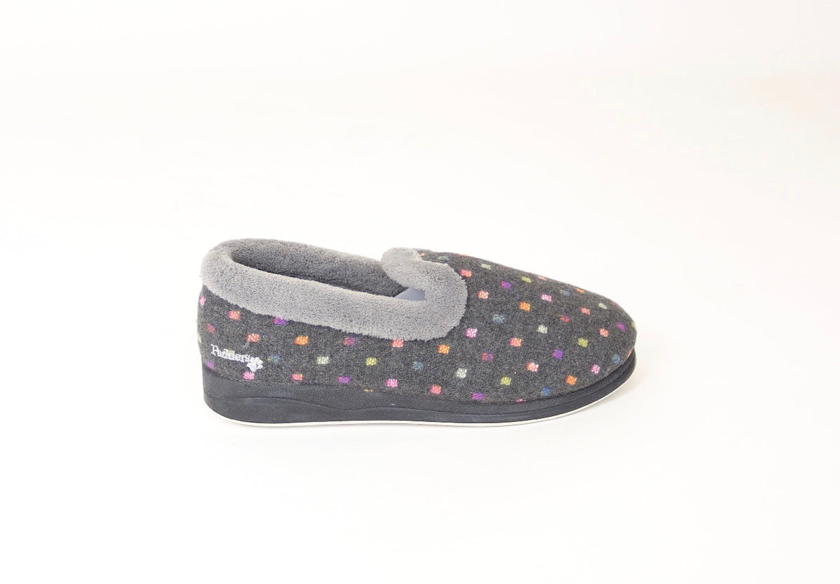 Padders - Repose Grey Spot Slipper
