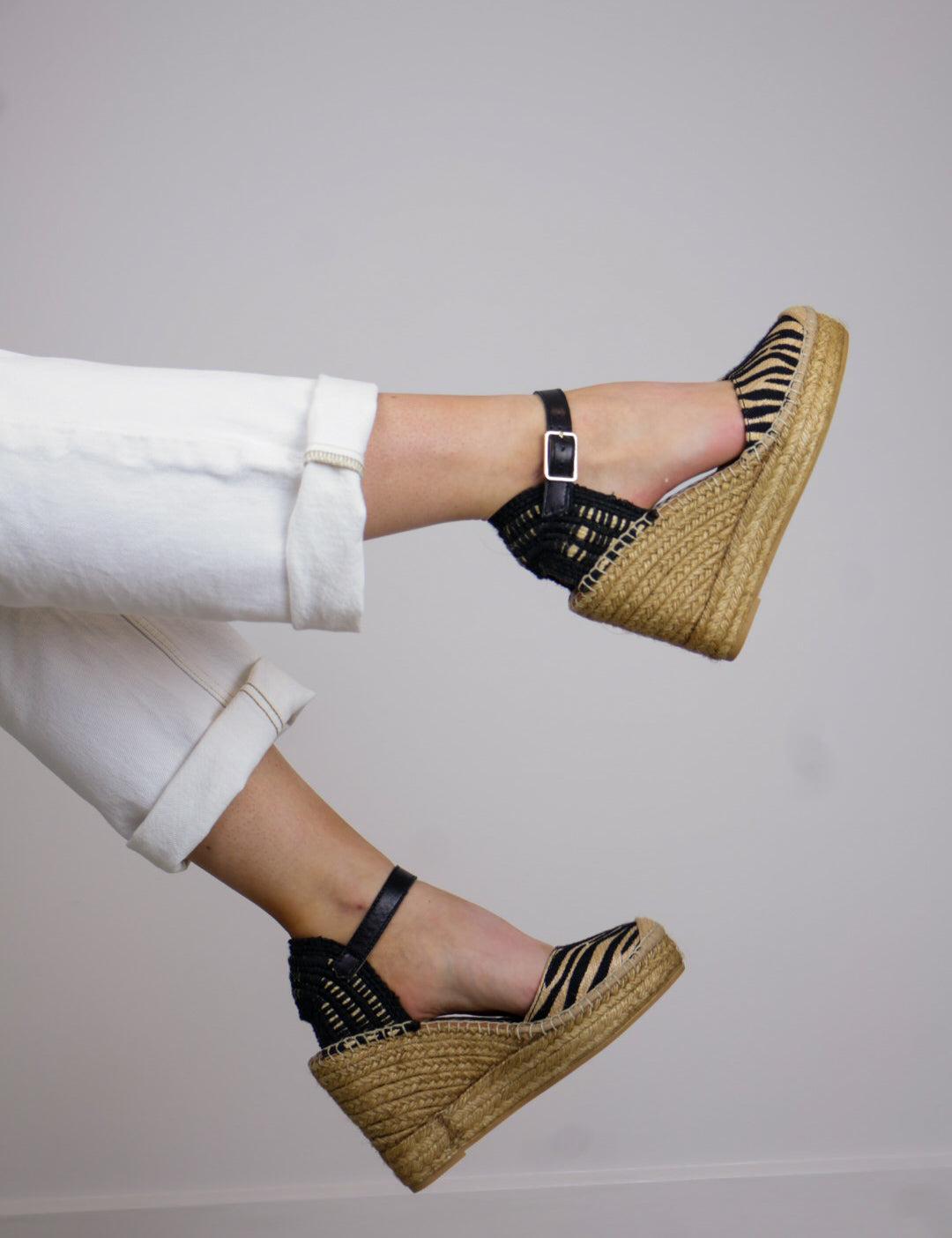Viguera - 2315 Black/Beige Espadrille