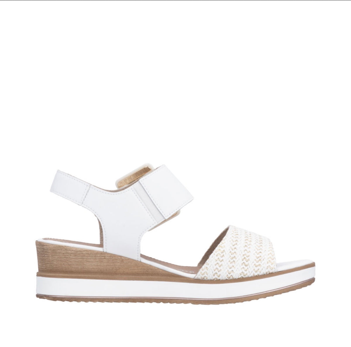 Remonte - D6453-81 White Velcro Sandal