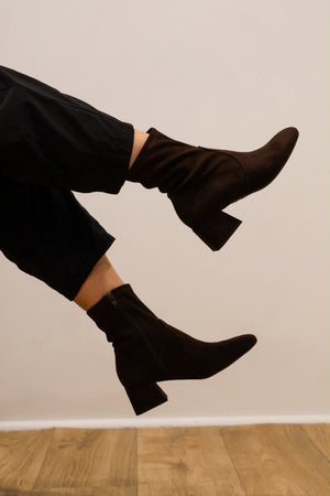 Wonders - G-5530 Brown Sock Boot