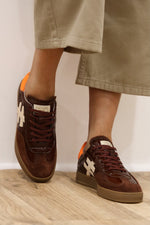 Another Trend - A032 Chatagne Brown/Burgundy Trainer
