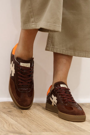 Another Trend - A032 Chatagne Brown/Burgundy Trainer
