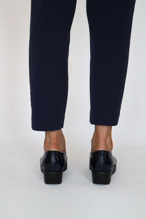 Wonders - C-33100 Navy Patent Wedge Pump