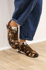 Ash - Kill Bill Brown Print Trainer