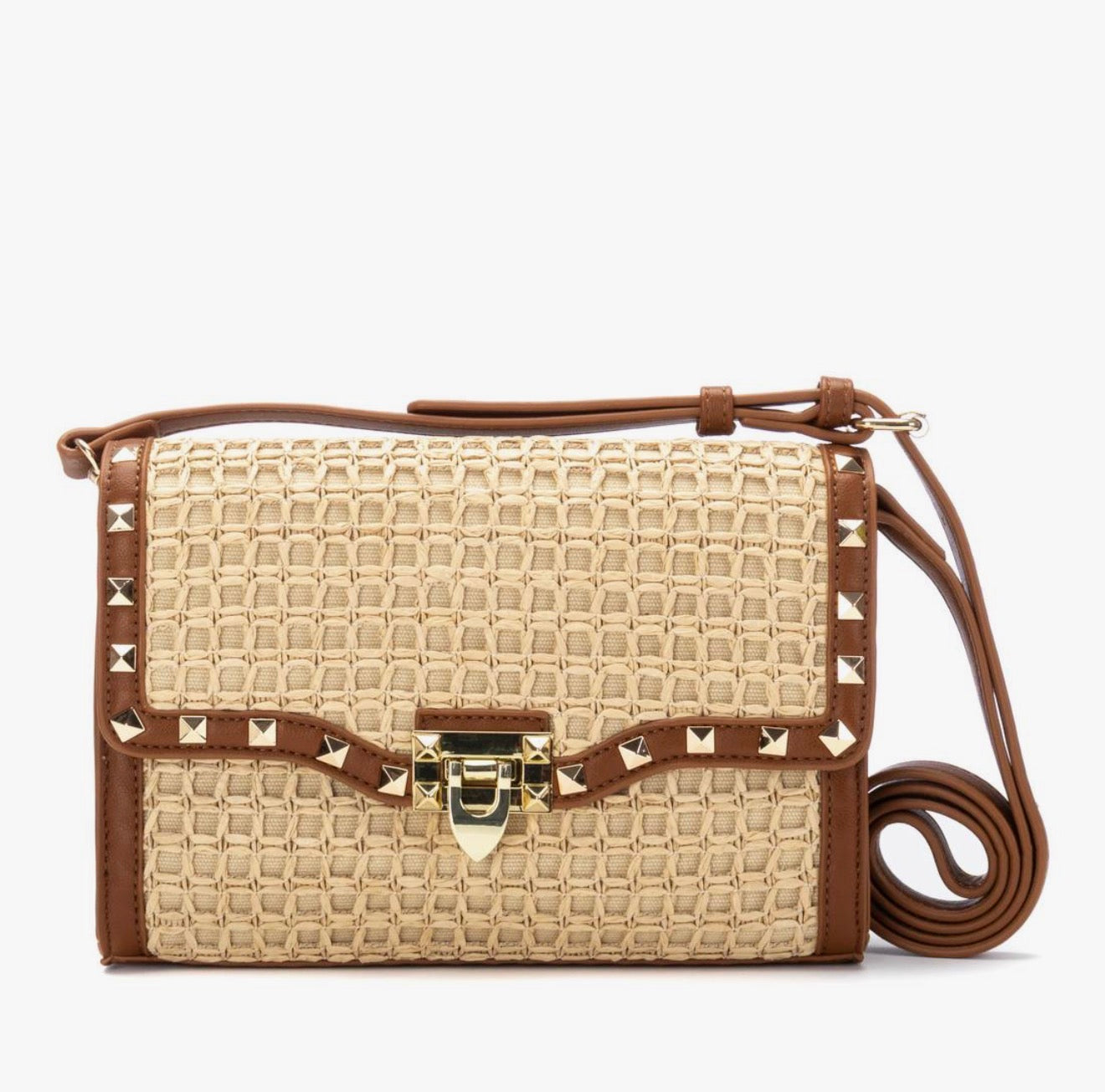Xti - 184557 Beige Raffia Bag