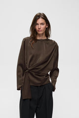 Inwear - Satine Brown Satin Top