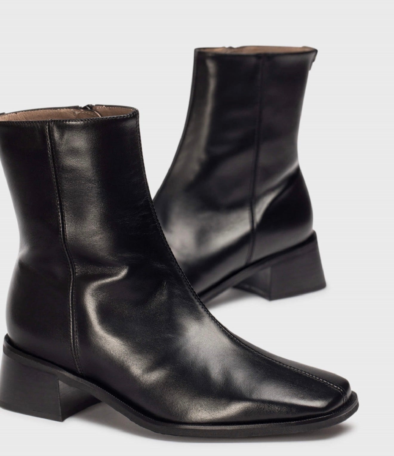 Wonders - D-1601 Black Ankle Boot
