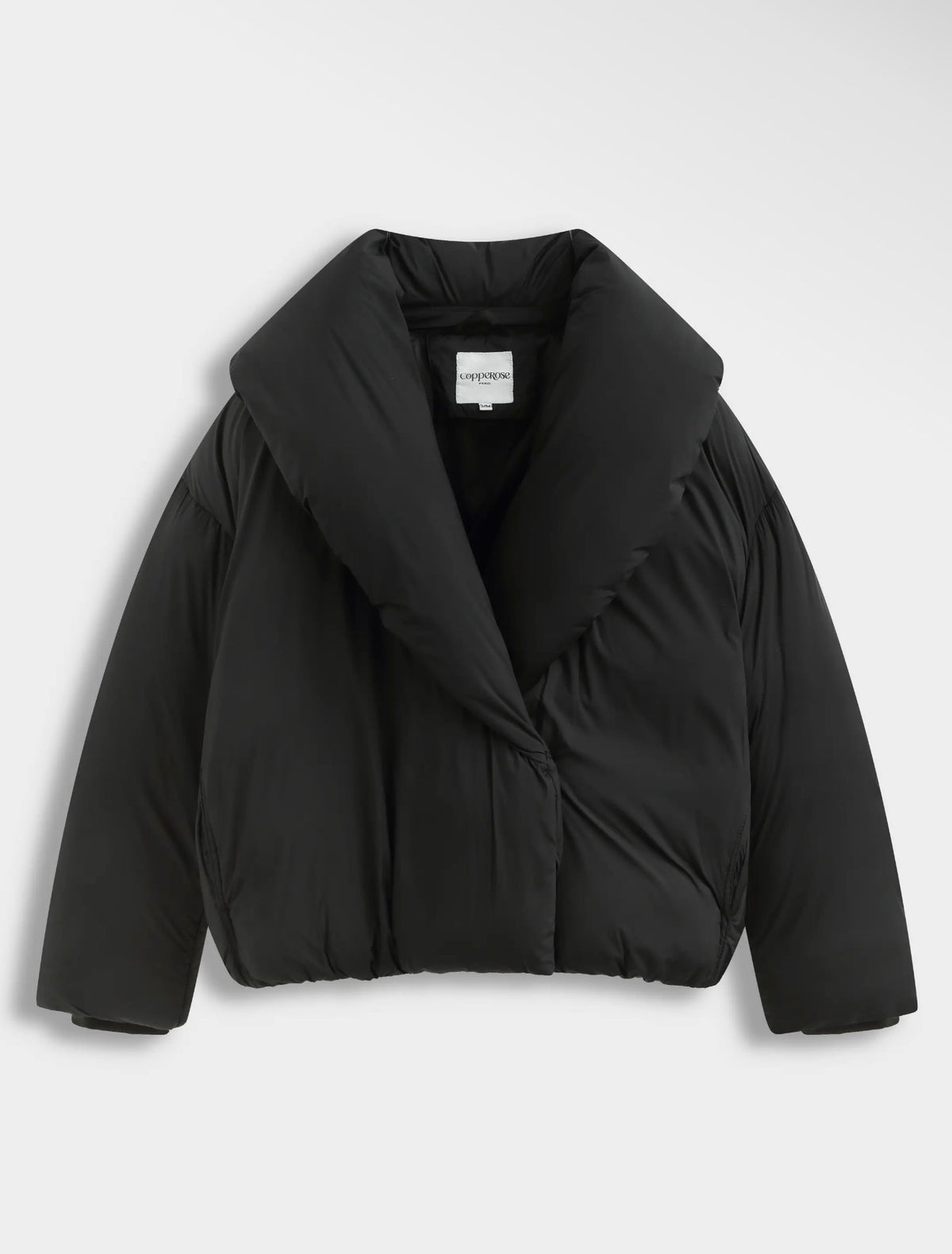 Anna - Black Short Quilted Jacket