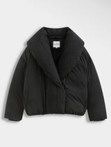 Anna - Black Short Quilted Jacket